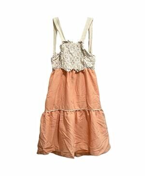 Hadas Minilove Prairie Cottage Boho Girls Overall Midi Sundress 16 Square Neck
